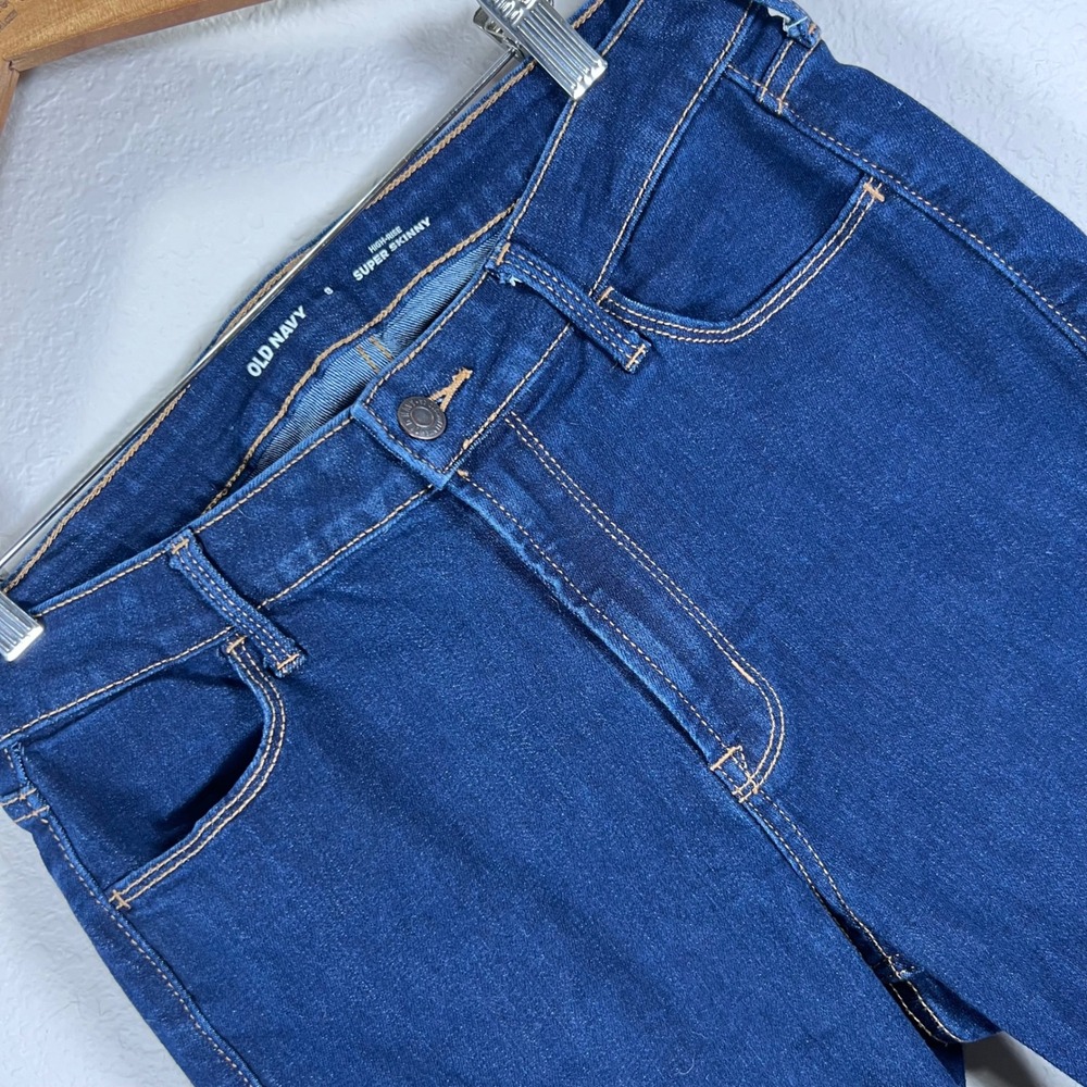 Old Navy Super Skinny Jeans Dark Wash Classic Denim Everyday Style Womens Size 8